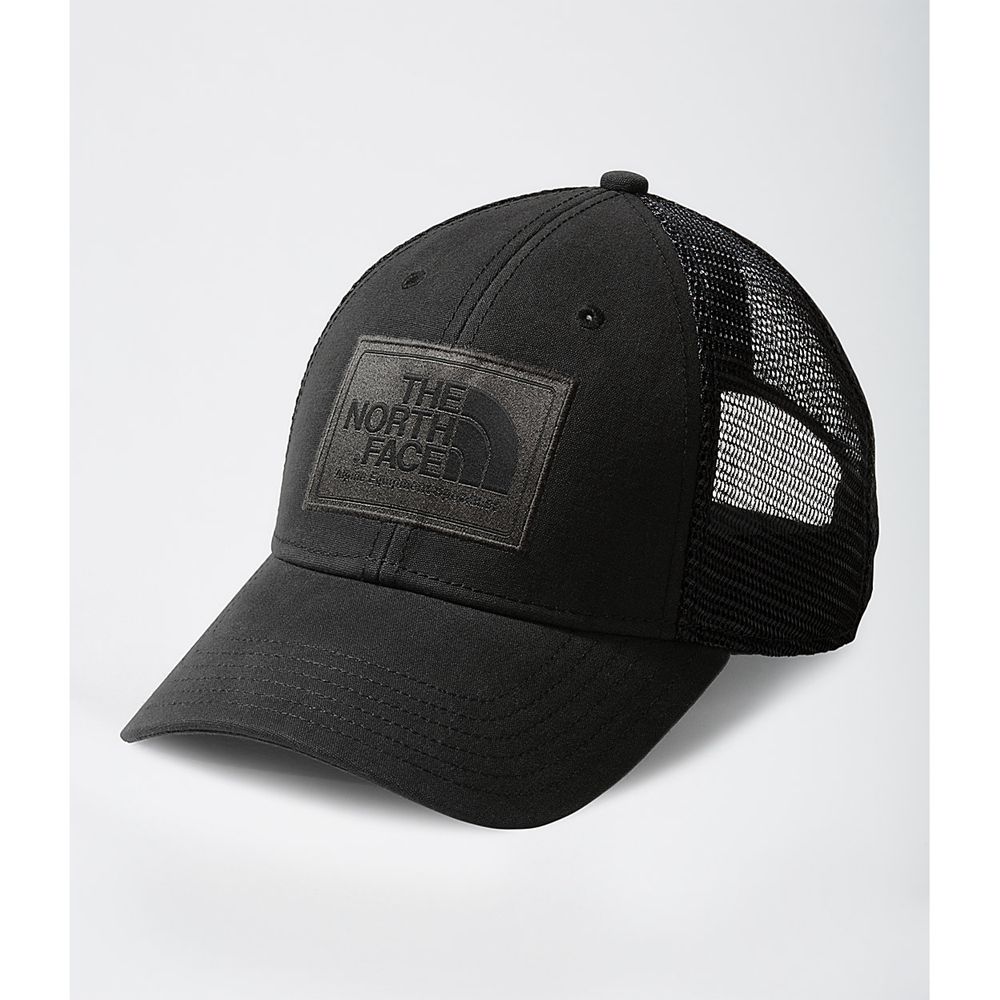 The North Face Trucker Hat Mens Australia - The North Face Mudder Black / Grey / Black (GWP-430678)